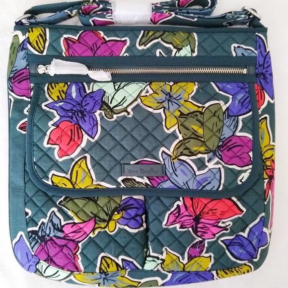 Vera Bradley Handbags - Vera Bradley Mailbag Crossbody Falling Flowers